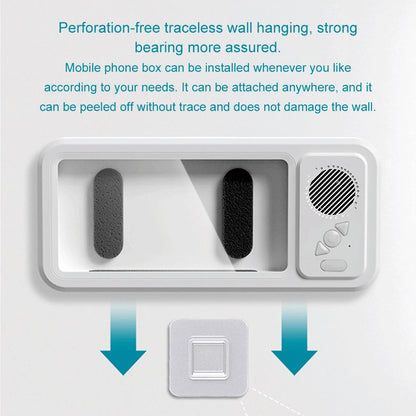 AquaView Sound – Waterproof Shower Phone Holder & Bluetooth Speaker