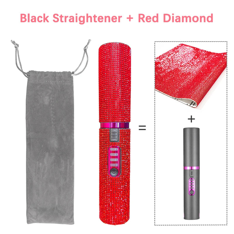 GlowStyle Go – Wireless 2-in-1 Hair Straightener & Curler