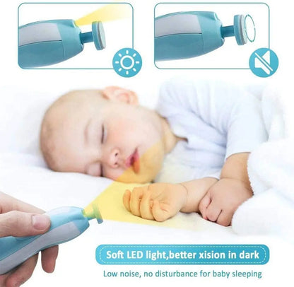 TinyTrim Glow – Electric Baby Nail Trimmer with LED Light