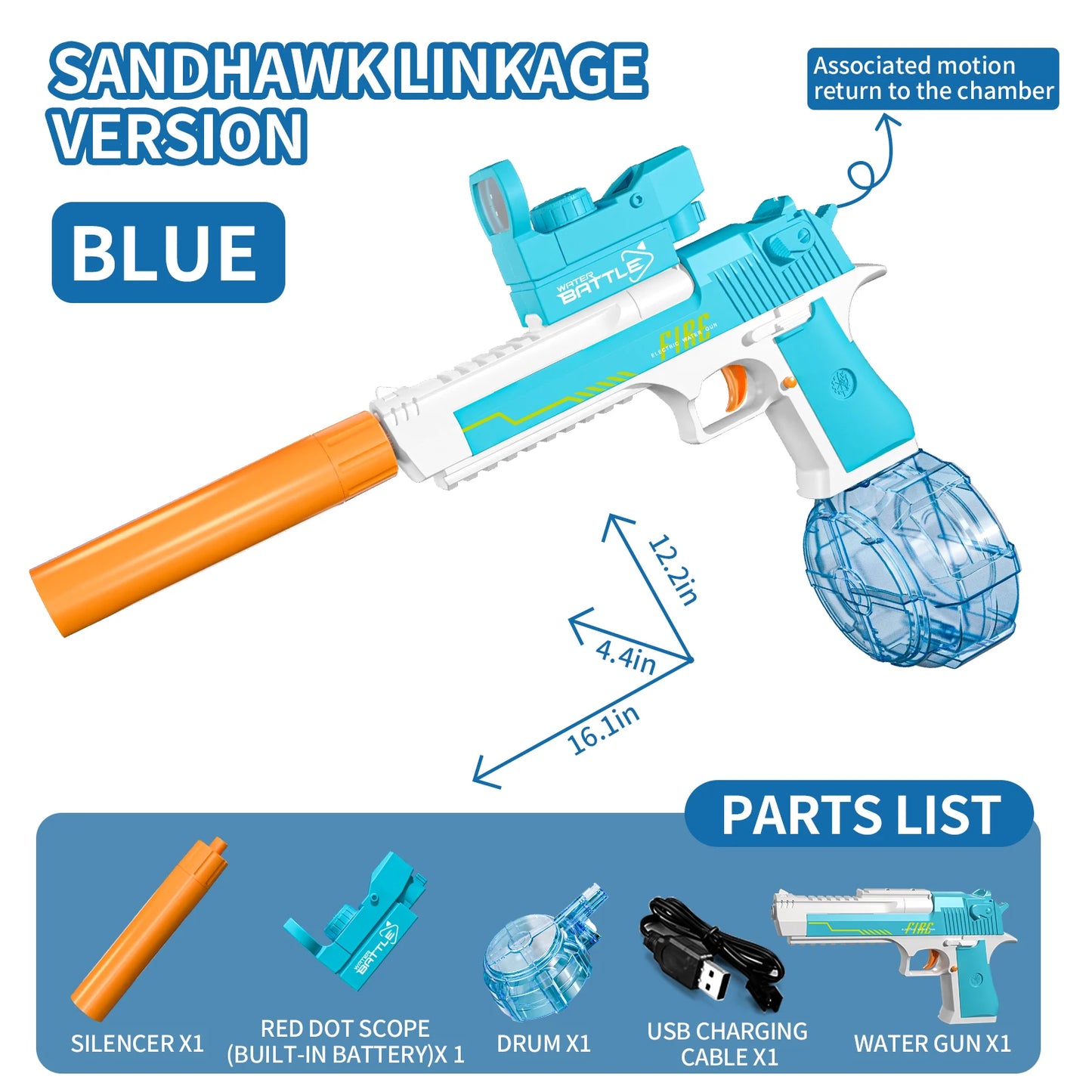 HydroStrike Eagle – Automatic LED Water Blaster