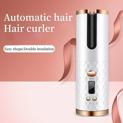 CurlEase Pro – Portable Wireless Automatic Hair Curler