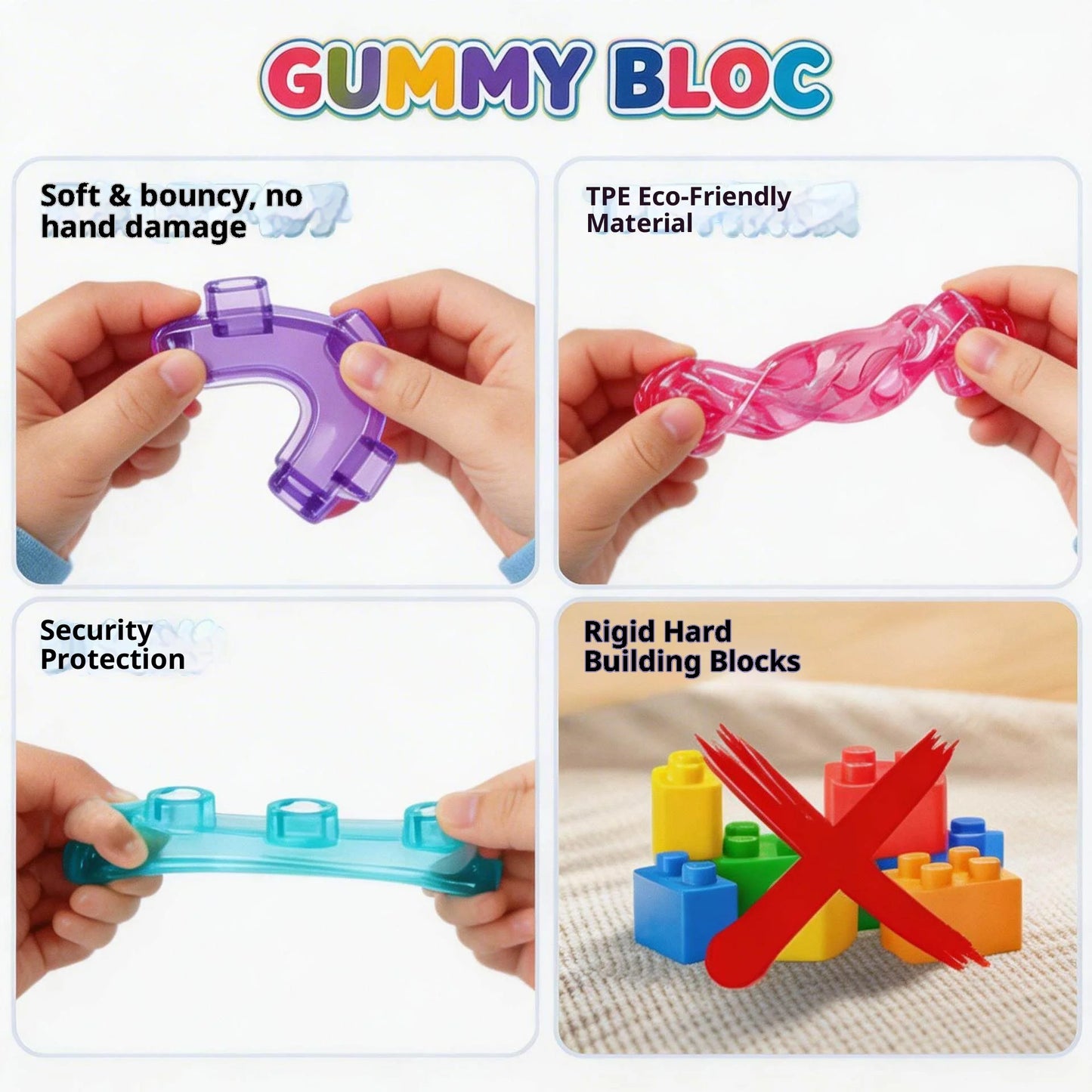 JellyStack Studio – Soft Silicone Sensory Building Blocks