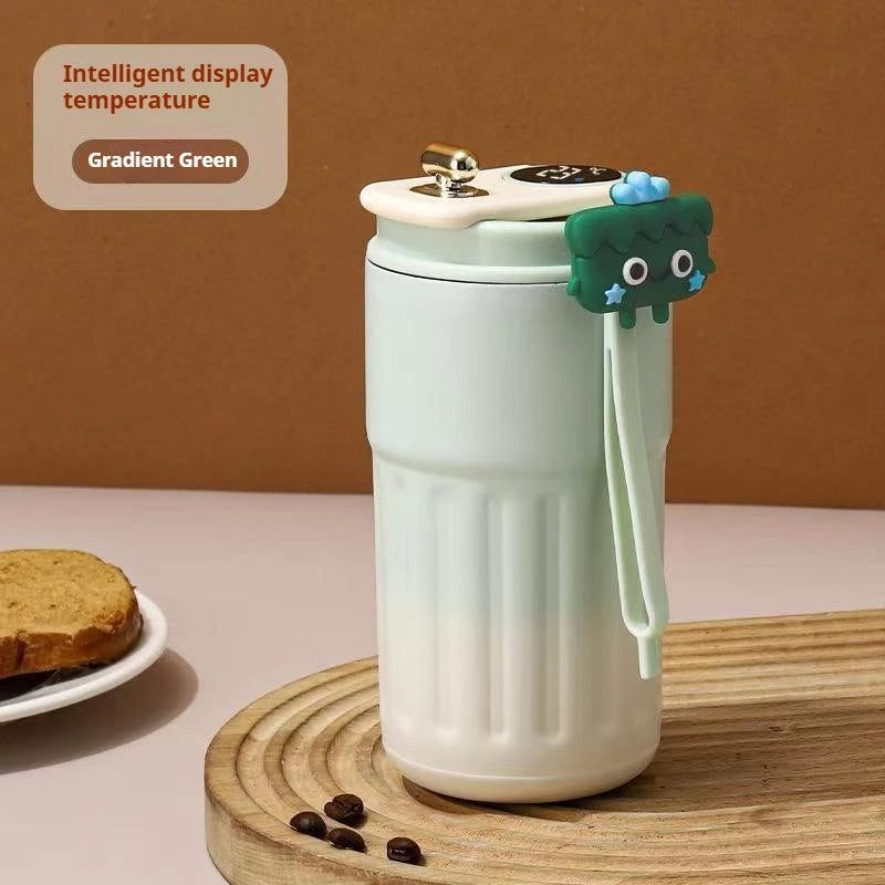 TempGlow Flask – Smart LED Temperature Travel Mug