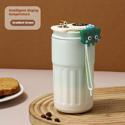TempGlow Flask – Smart LED Temperature Travel Mug