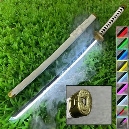 Rukia FrostMist™ Katana – LED Vapour Cosplay Sword