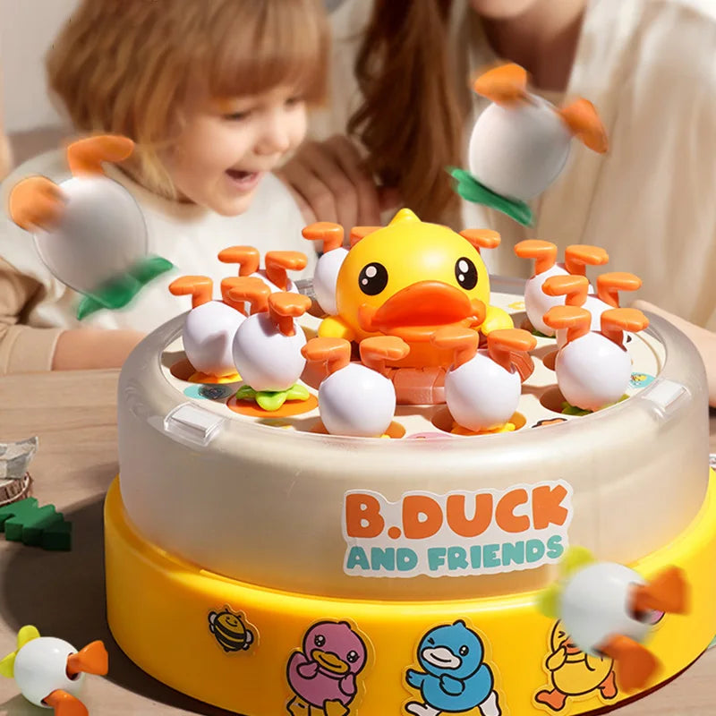 Duck Bounce Catch Game: Interactive Parent-Child Desktop Game for Hand-Eye Coordination Development and Fun Gift for Children