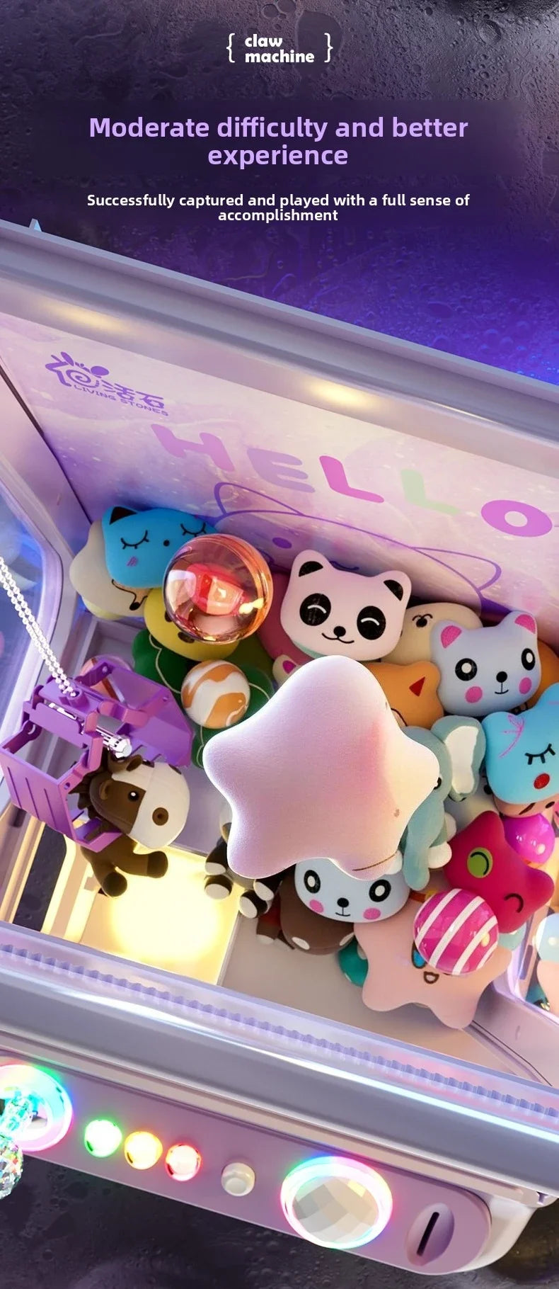 ClawMaster Arcade™ – Mini Candy & Toy Claw Machine