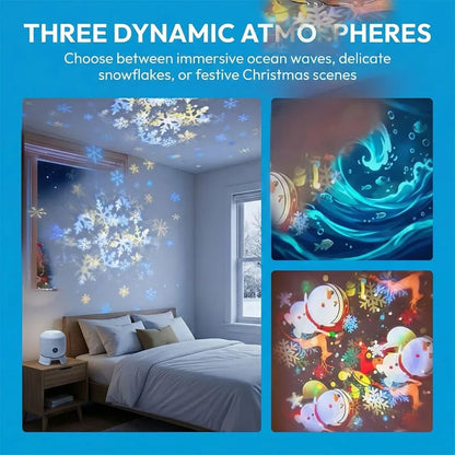 Ocean-Themed Projection Light Adjustable Ambient for Living Room and Game Room Decor Ideal Gift for Christmas Valentine'S Day