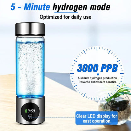 HydroPure Elite – Portable Hydrogen Water Bottle