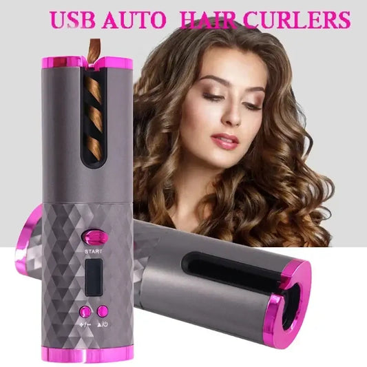CurlEase Pro – Portable Wireless Automatic Hair Curler