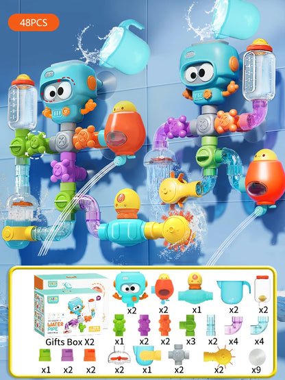 SplashSpin Tubes – Interactive Baby Bath Toy Set