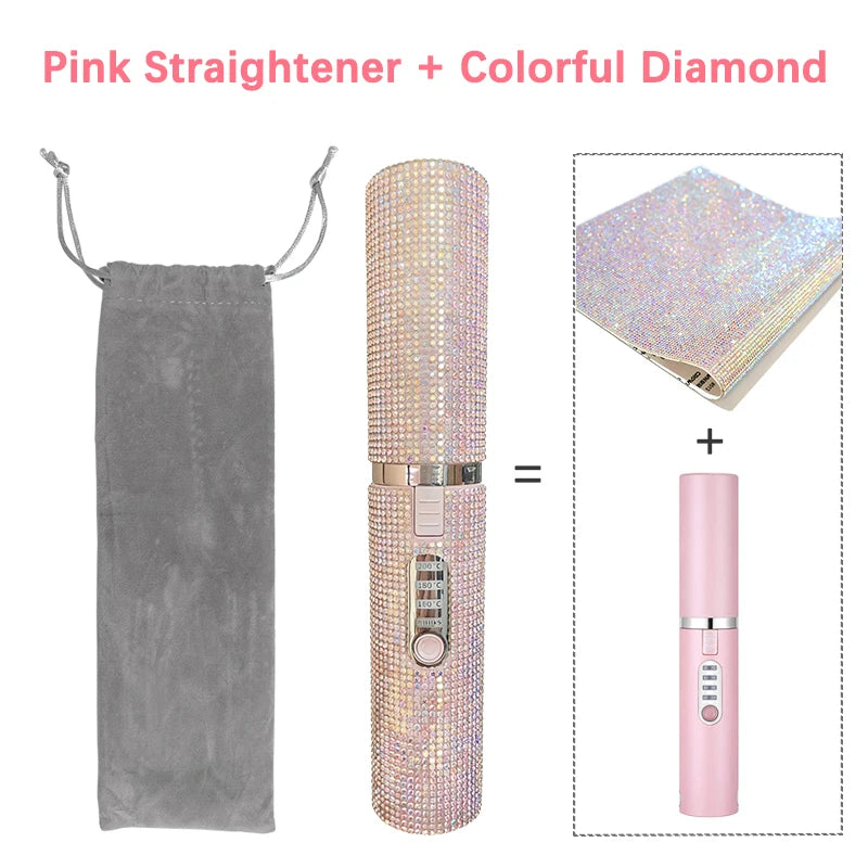 GlowStyle Go – Wireless 2-in-1 Hair Straightener & Curler
