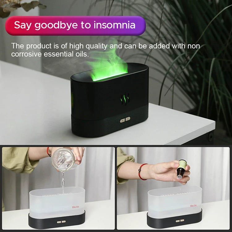 FlameMist Aura  – Ultrasonic Aroma Diffuser & Flame Humidifier