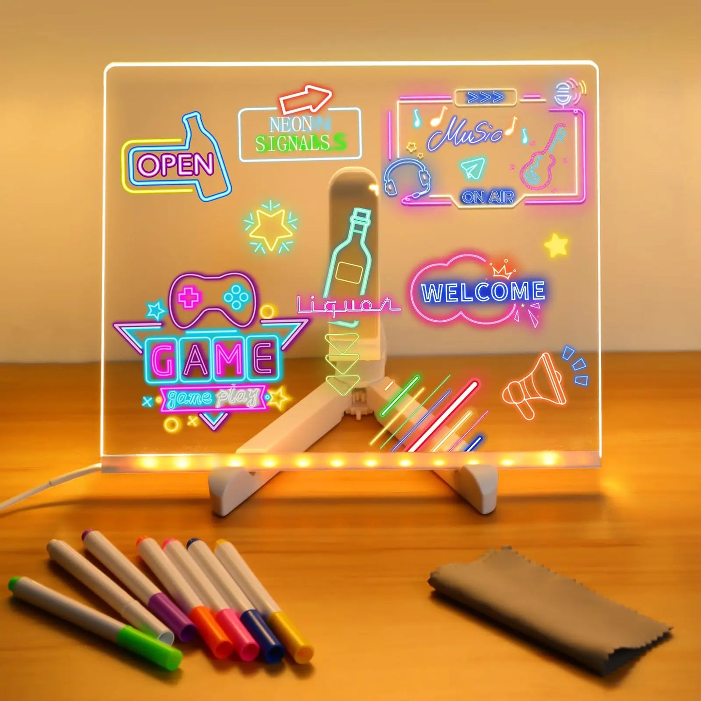 GlowMemo Kids – LED Message & Drawing Board