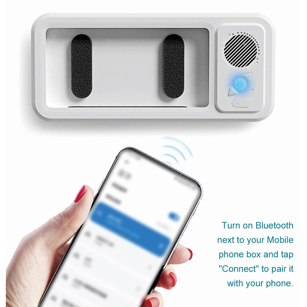 AquaView Sound – Waterproof Shower Phone Holder & Bluetooth Speaker