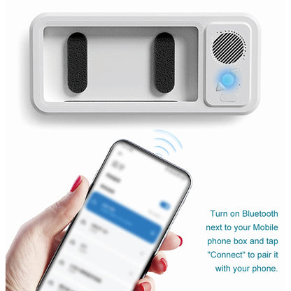 AquaView Sound – Waterproof Shower Phone Holder & Bluetooth Speaker