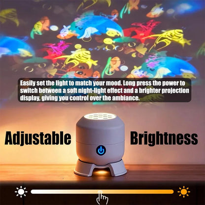 Ocean-Themed Projection Light Adjustable Ambient for Living Room and Game Room Decor Ideal Gift for Christmas Valentine'S Day