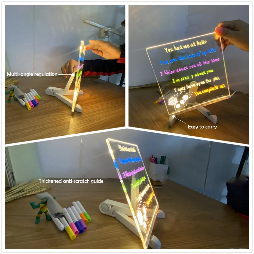 GlowMemo Kids – LED Message & Drawing Board