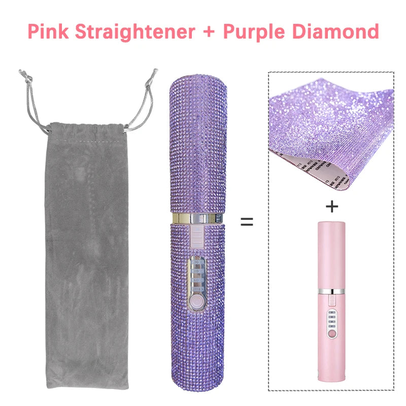 GlowStyle Go – Wireless 2-in-1 Hair Straightener & Curler