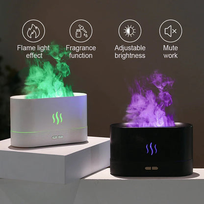 FlameMist Aura  – Ultrasonic Aroma Diffuser & Flame Humidifier