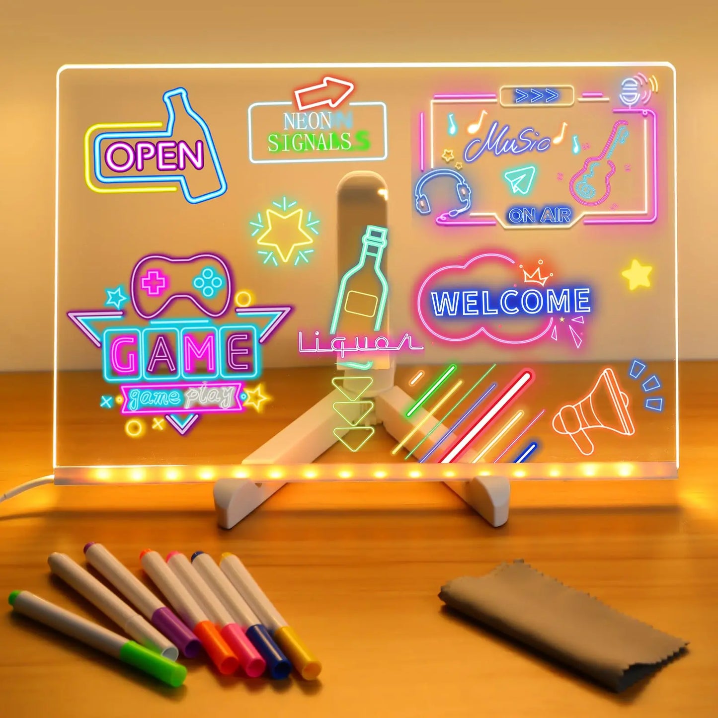 GlowMemo Kids – LED Message & Drawing Board