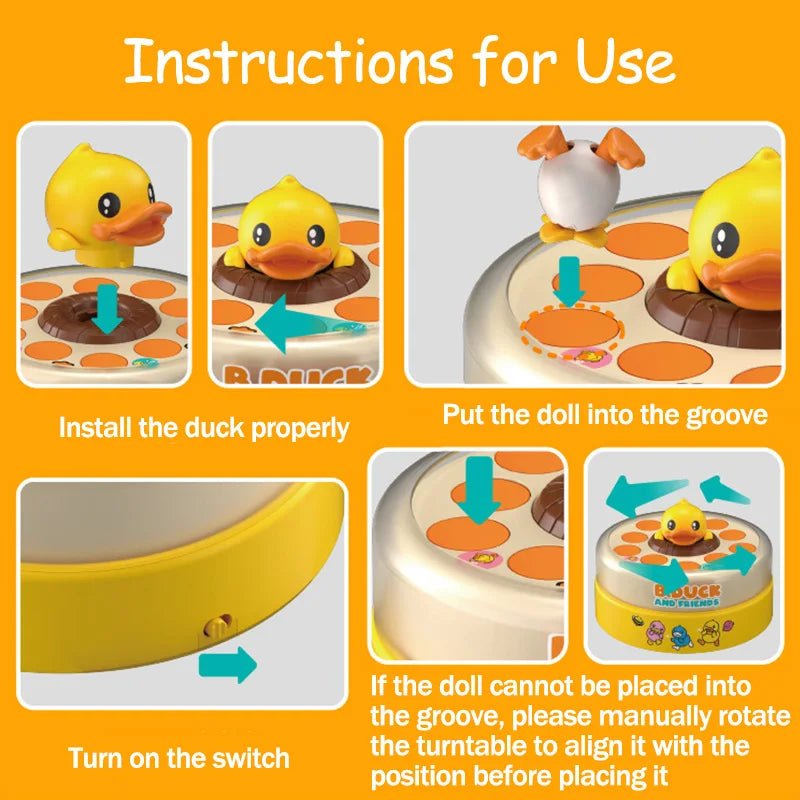 Duck Bounce Catch Game: Interactive Parent-Child Desktop Game for Hand-Eye Coordination Development and Fun Gift for Children