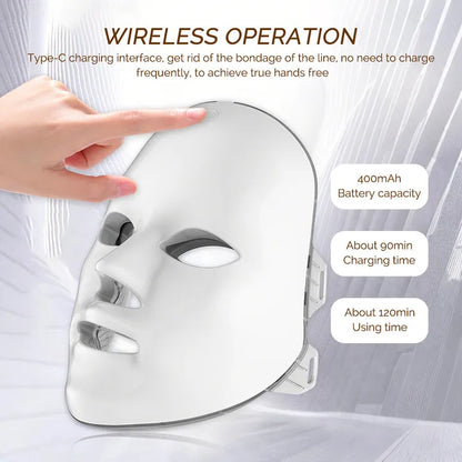 LumiGlow Elite – 7 Colour LED Face & Neck Therapy Mask