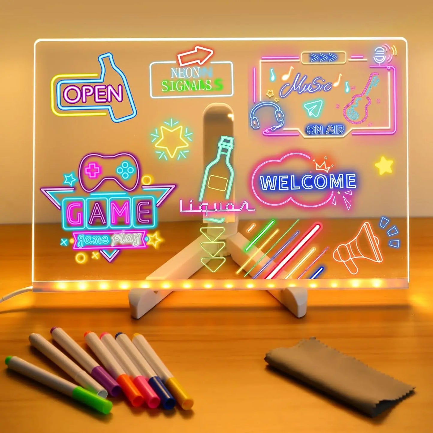 GlowMemo Kids – LED Message & Drawing Board