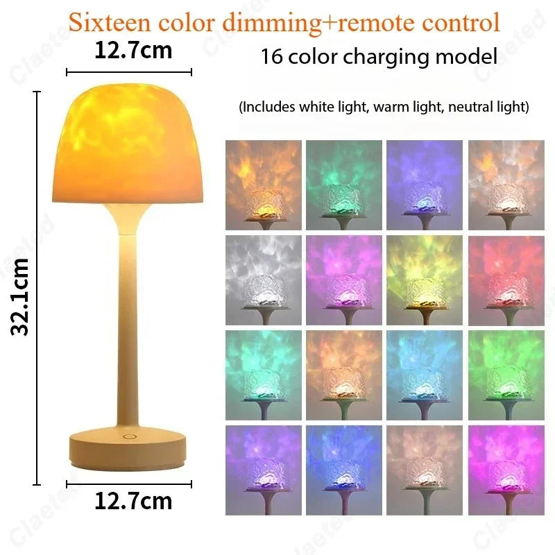 RippleGlow Mushroom – Water Ripple Ambient Lamp