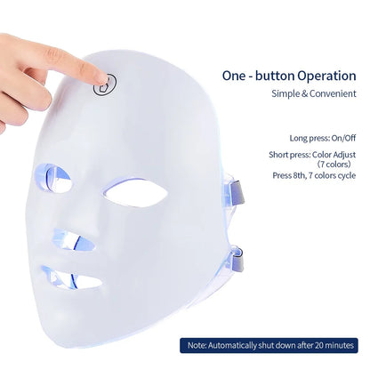 LumiGlow Elite – 7 Colour LED Face & Neck Therapy Mask
