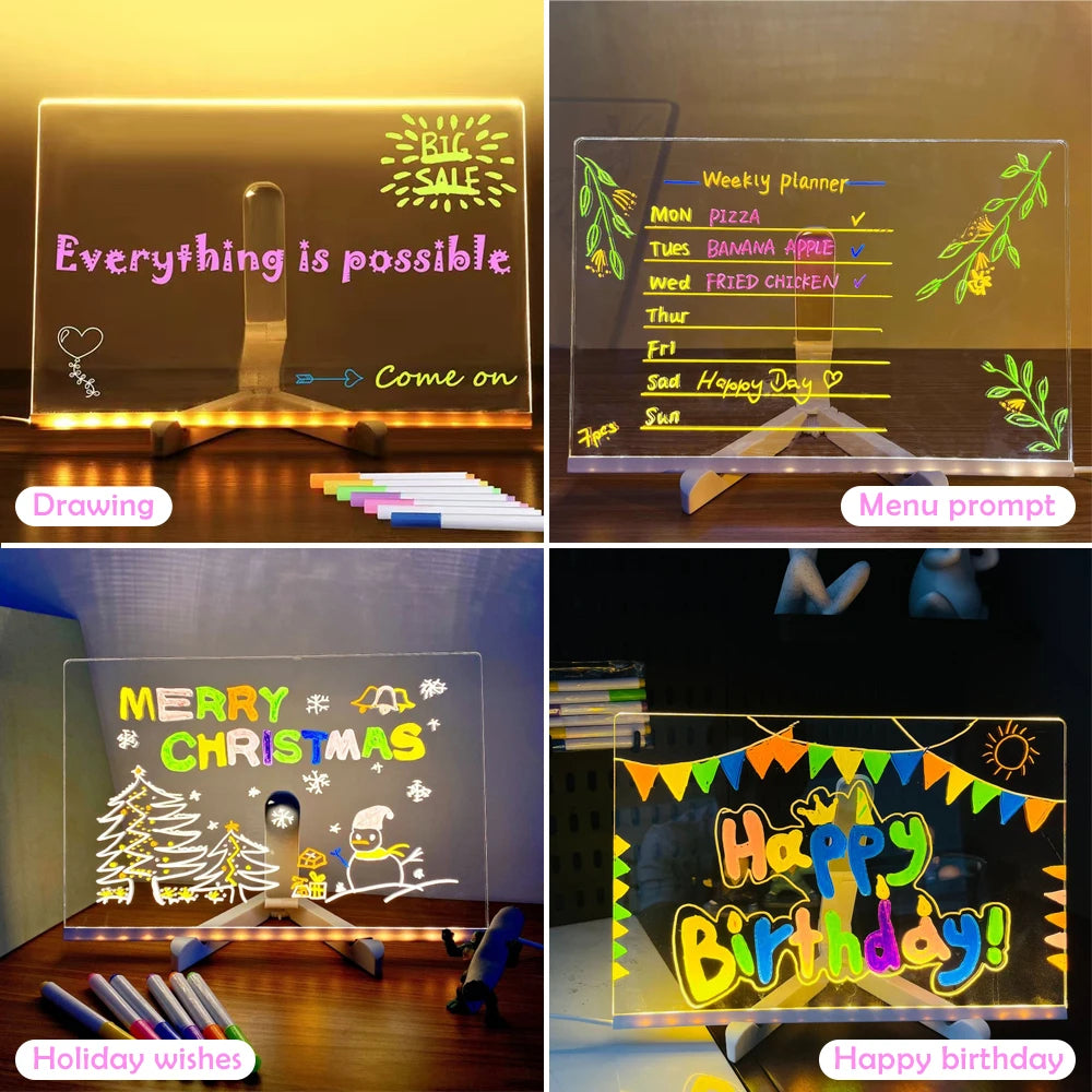 GlowMemo Kids – LED Message & Drawing Board
