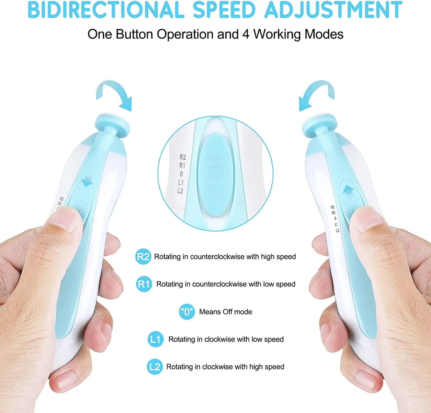 TinyTrim Glow – Electric Baby Nail Trimmer with LED Light