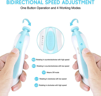 TinyTrim Glow – Electric Baby Nail Trimmer with LED Light