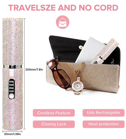GlowStyle Go – Wireless 2-in-1 Hair Straightener & Curler