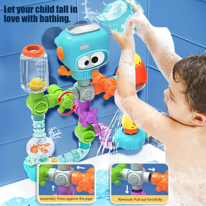 SplashSpin Tubes – Interactive Baby Bath Toy Set
