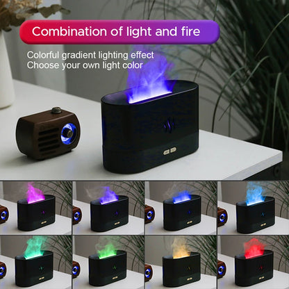 FlameMist Aura  – Ultrasonic Aroma Diffuser & Flame Humidifier