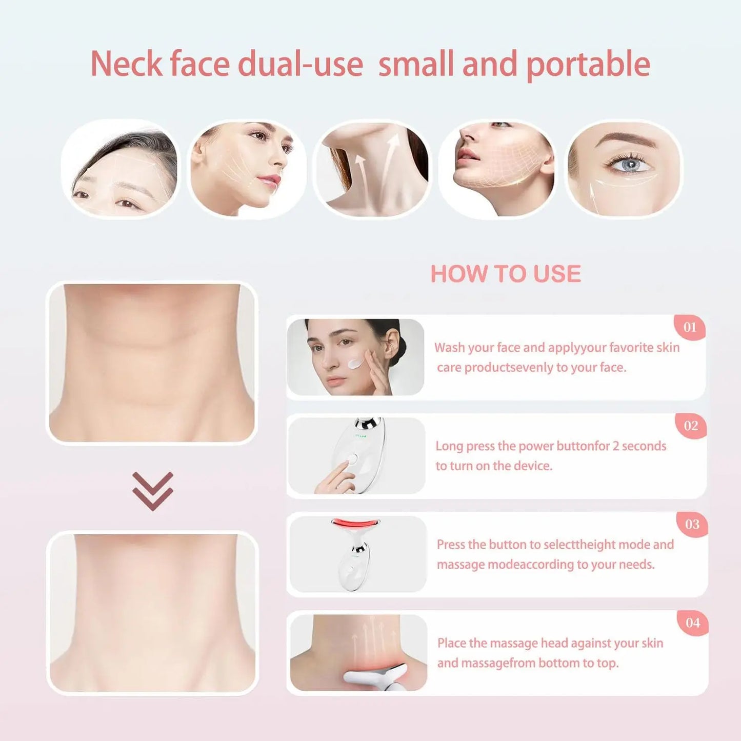 LumiLift Pro – 7-Color LED Facial & Neck Massager