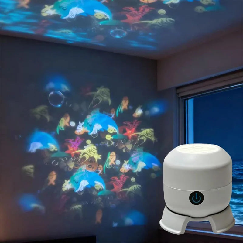 Ocean-Themed Projection Light Adjustable Ambient for Living Room and Game Room Decor Ideal Gift for Christmas Valentine'S Day