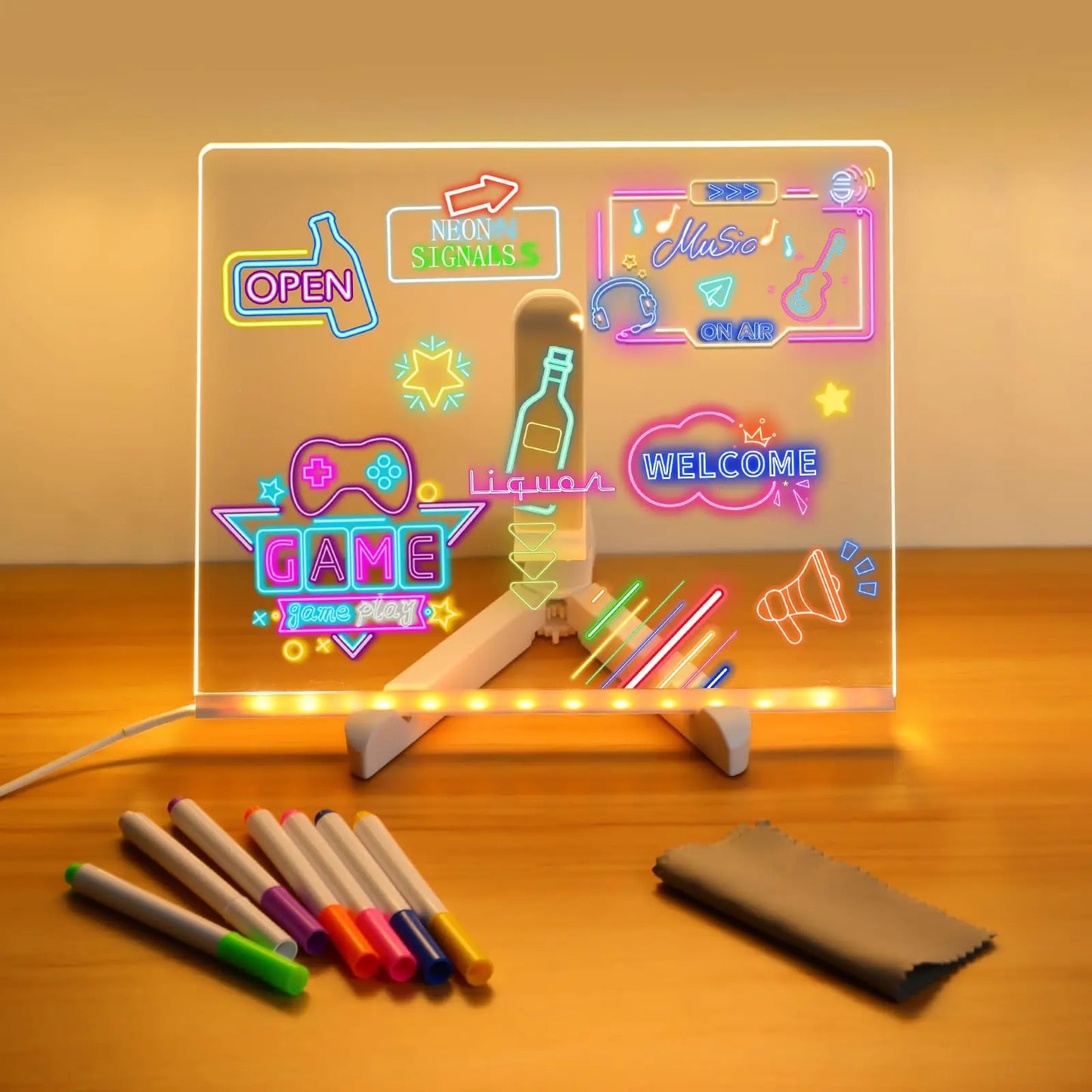 GlowMemo Kids – LED Message & Drawing Board
