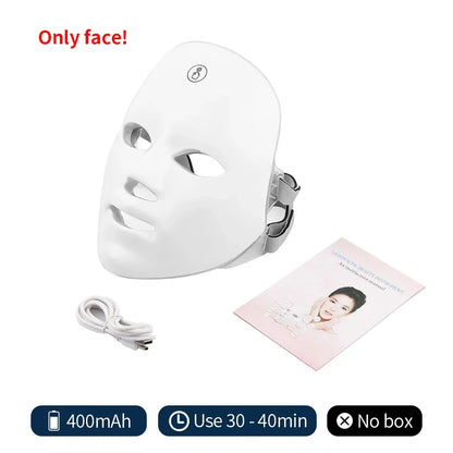 LumiGlow Elite – 7 Colour LED Face & Neck Therapy Mask