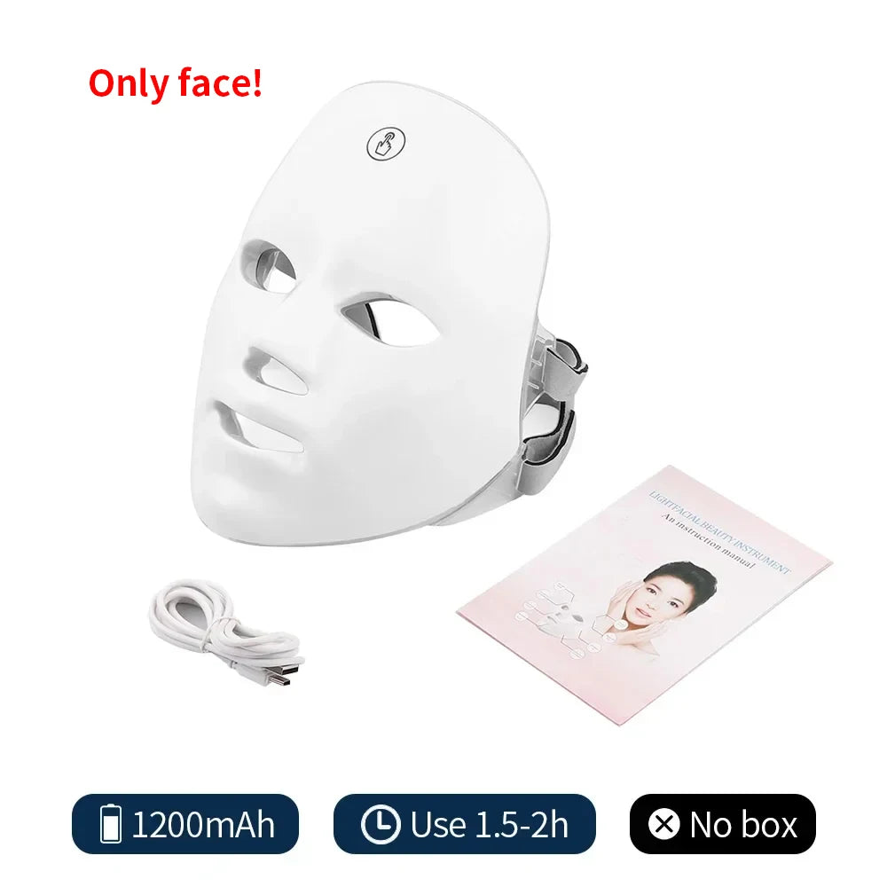 LumiGlow Elite – 7 Colour LED Face & Neck Therapy Mask