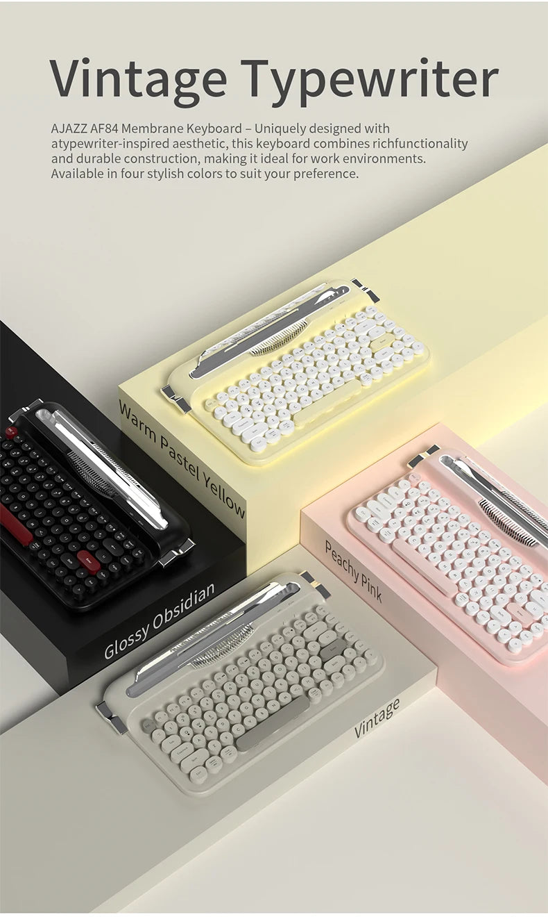 RetroType Air – Wireless Typewriter Bluetooth Keyboard