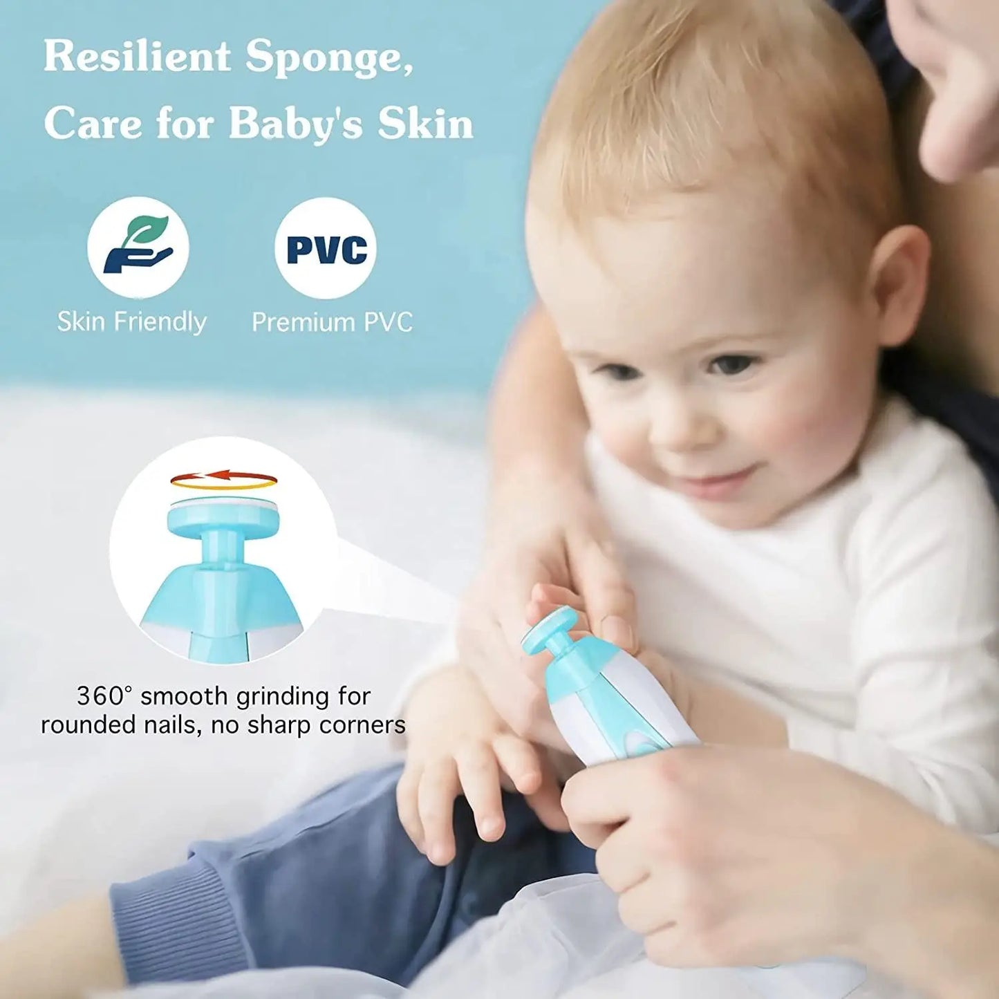 TinyTrim Glow – Electric Baby Nail Trimmer with LED Light