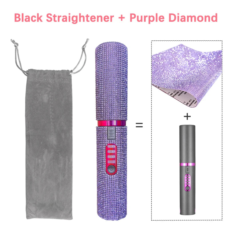 GlowStyle Go – Wireless 2-in-1 Hair Straightener & Curler