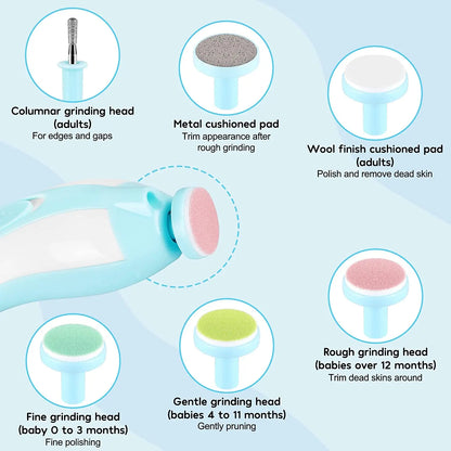 TinyTrim Glow – Electric Baby Nail Trimmer with LED Light
