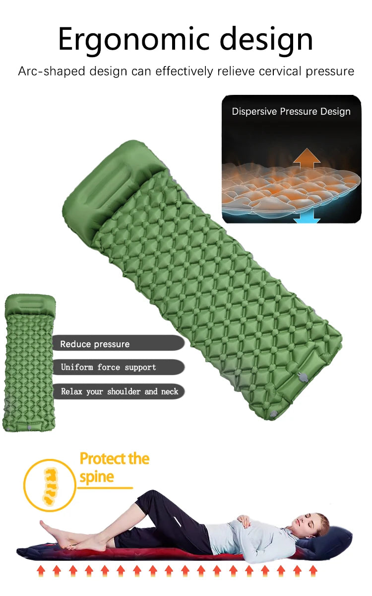 CloudRest Trek  – Ultralight Inflatable Camping Sleeping Pad