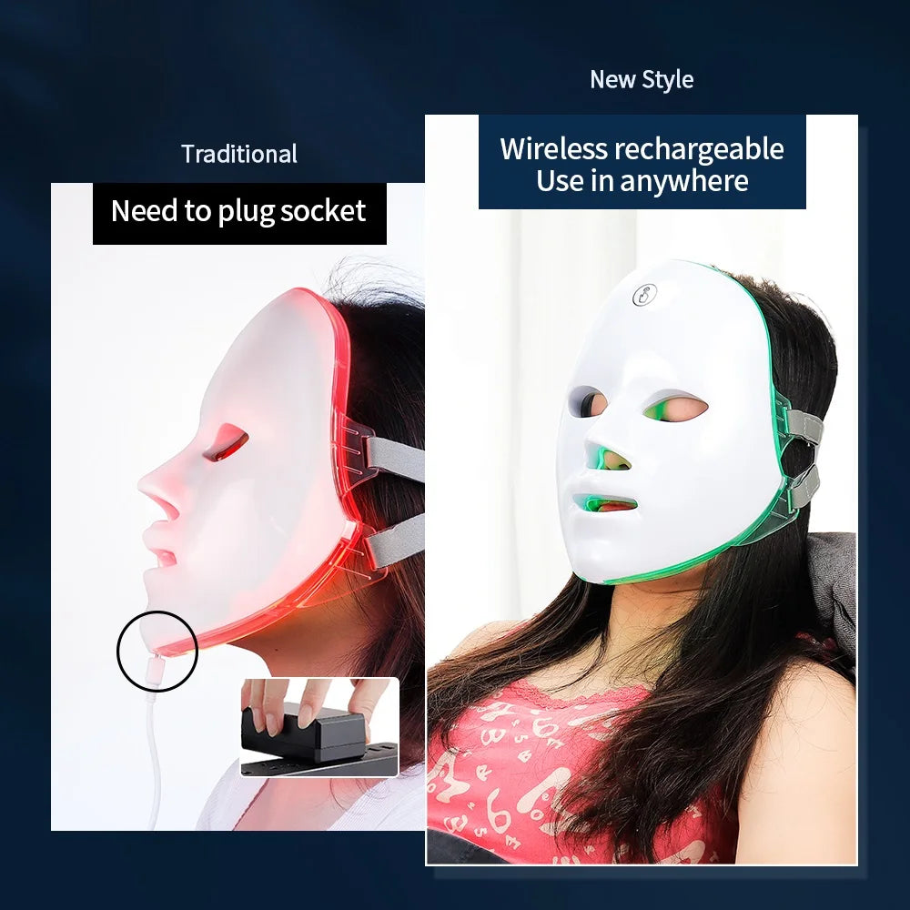 LumiGlow Elite – 7 Colour LED Face & Neck Therapy Mask