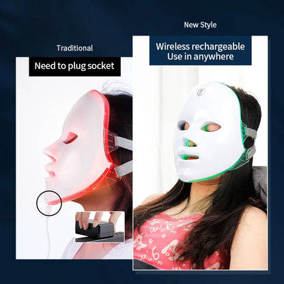 LumiGlow Elite – 7 Colour LED Face & Neck Therapy Mask