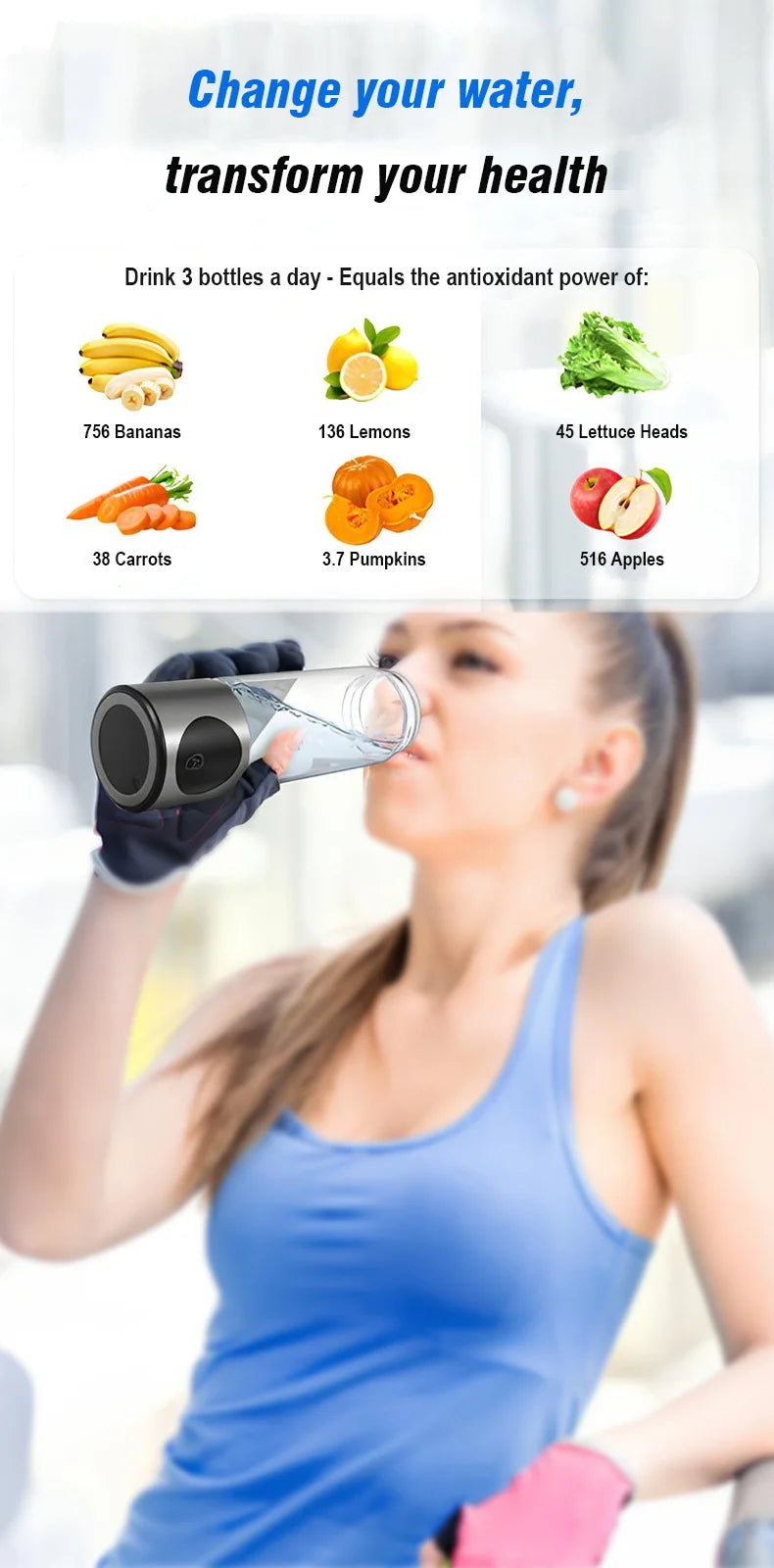 HydroPure Elite – Portable Hydrogen Water Bottle