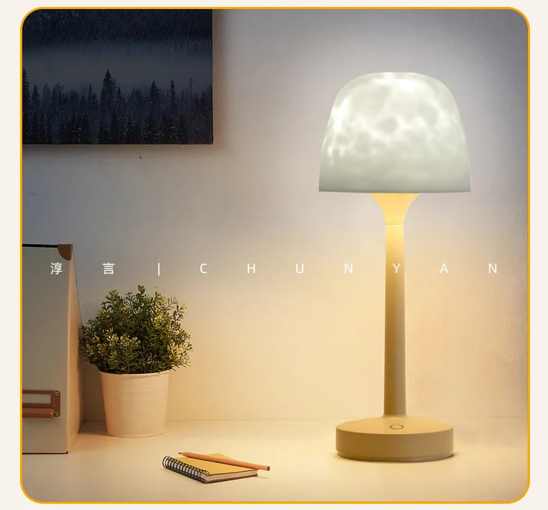 RippleGlow Mushroom – Water Ripple Ambient Lamp
